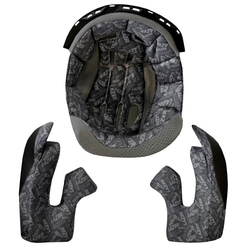 Guanciali e cappello per casco Lazer Bayamo neri