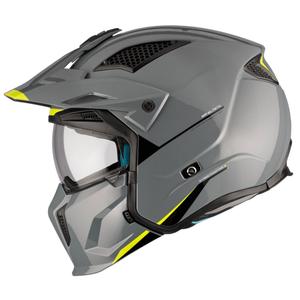 Casco jet MT Streetfighter SV S Solid A22 grigio lucido