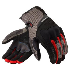 Guanti da moto Revit Cavern grigio-rosso