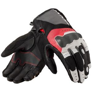 Guanti da moto Revit Blaze bianco-rosso
