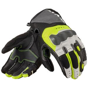 Guanti da moto Revit Blaze grigio chiaro-giallo fluo