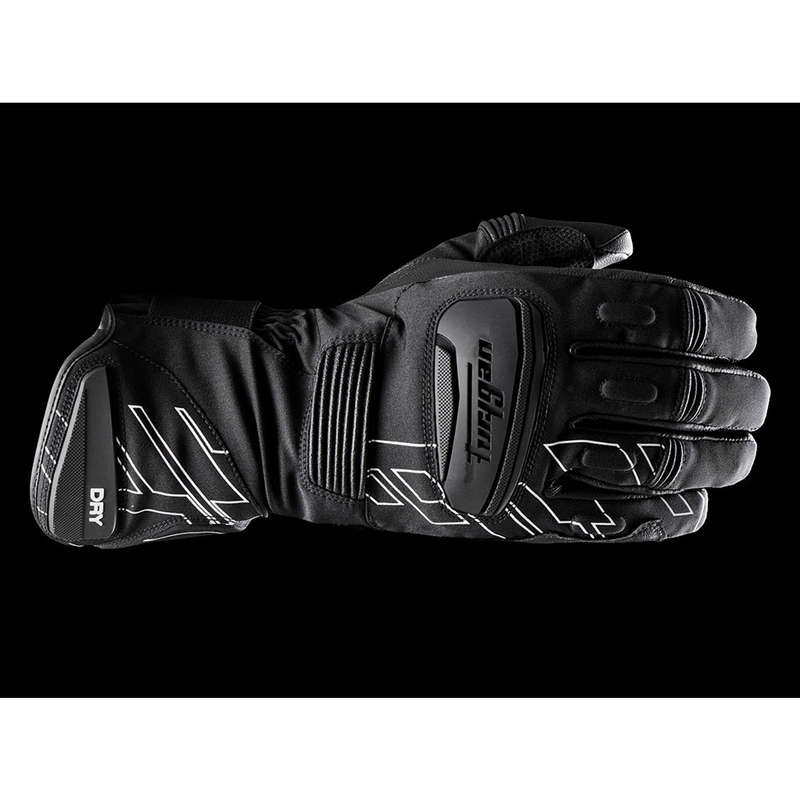 Guanti da moto Furygan Starker D3O® PrimaLoft® 37.5® nero-bianco