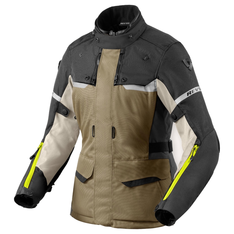 Giacca da moto Revit Outback 4 H2O da donna verde-antracite