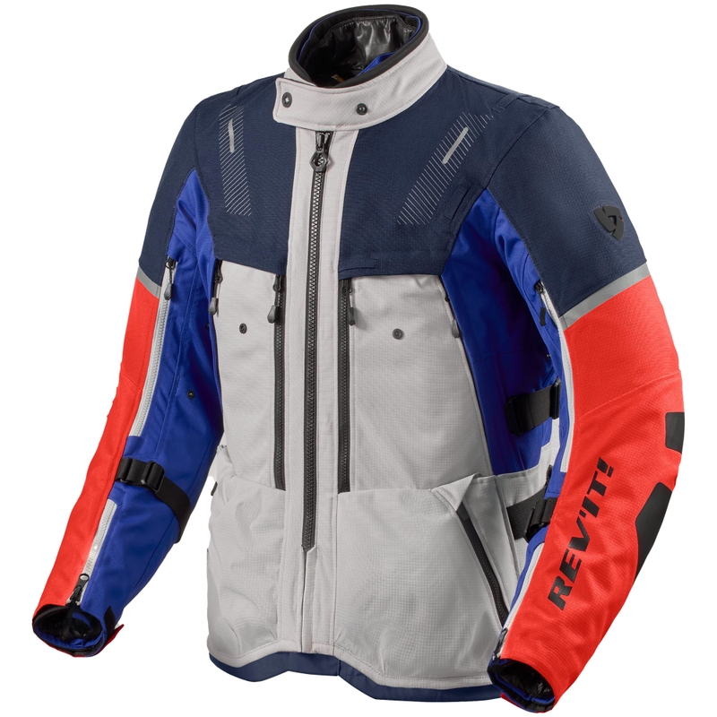 Giacca da moto Revit Sand 5 H2O argento-blu