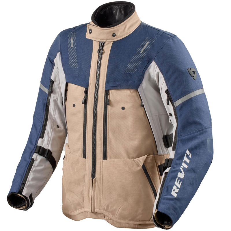 Giacca da moto Revit Sand 5 H2O blu sabbia