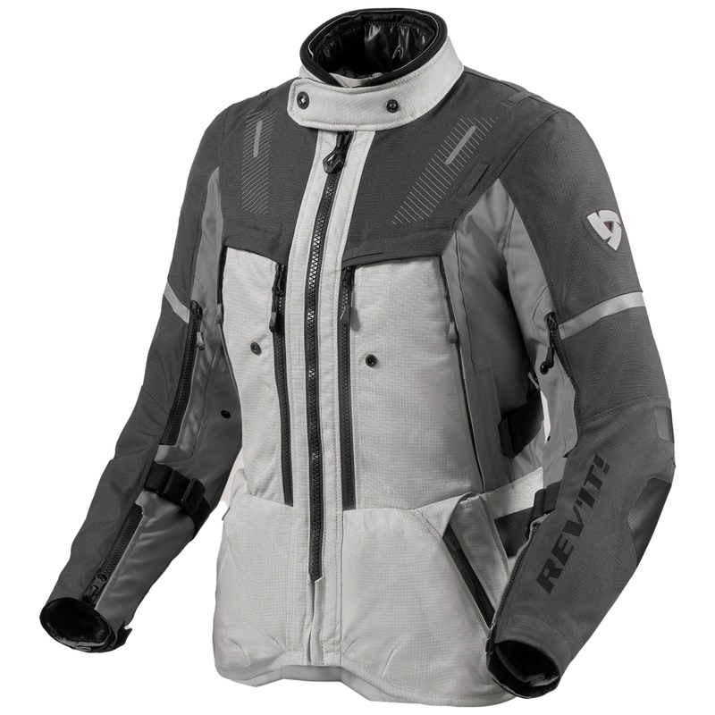 Giacca da moto da donna Revit Sand 5 H2O argento-antracite