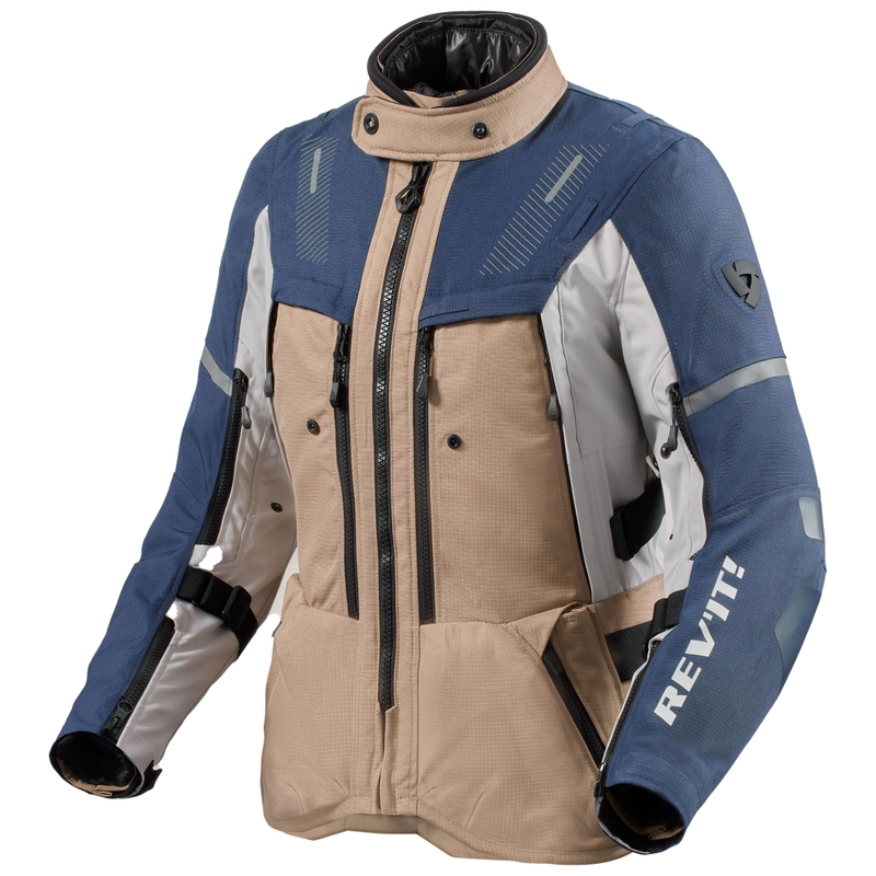 Giacca da moto da donna Revit Sand 5 H2O blu sabbia