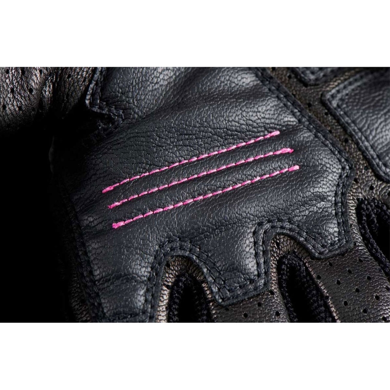 Guanti da moto da donna Furygan TD Air Lady nero-bianco-rosa