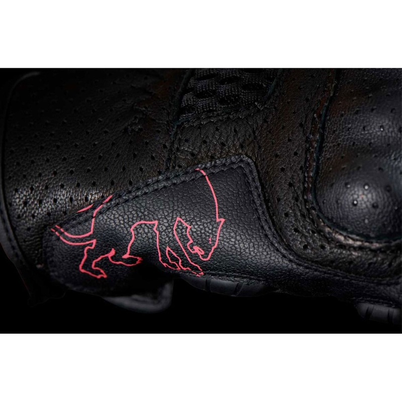 Guanti da moto da donna Furygan TD Air Lady nero-bianco-rosa