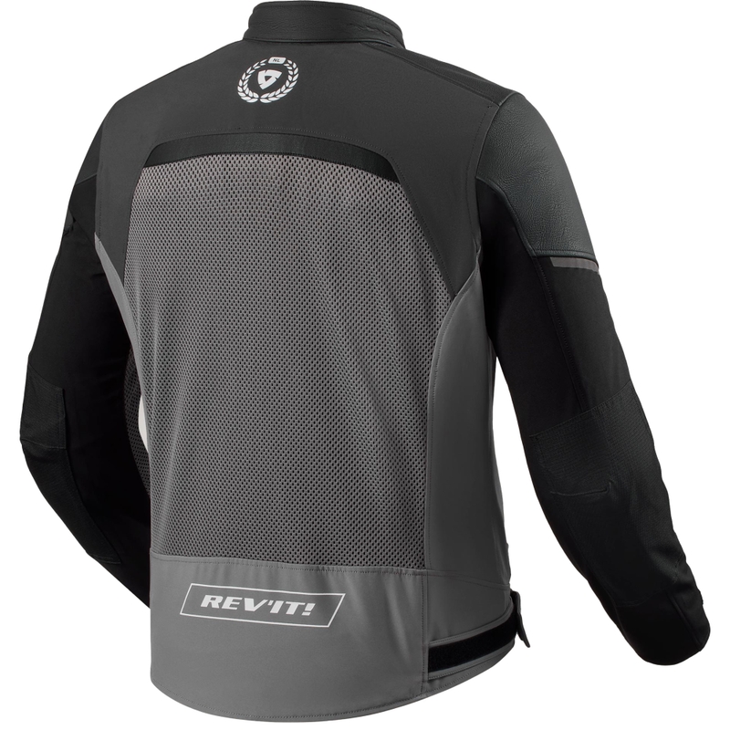 Giacca da moto Revit Swiftblade nera-rossa