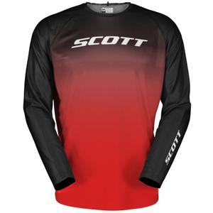 Maglia da motocross SCOTT EVO Swap nera-rossa