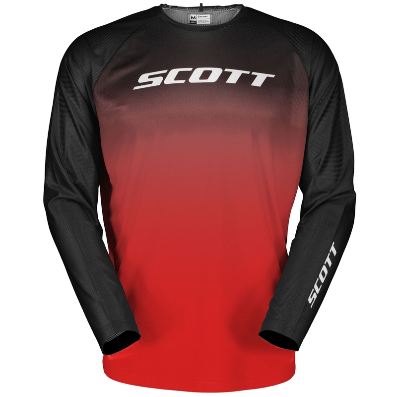 Maglia da motocross SCOTT EVO Swap nera-rossa Saldi
