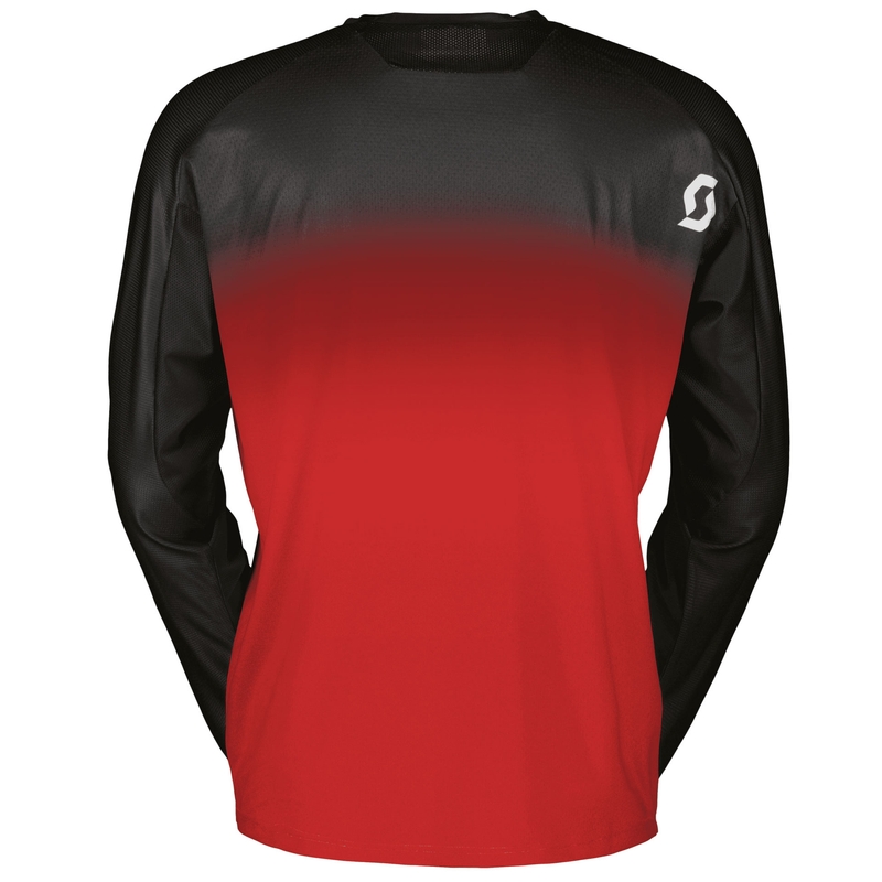 Maglia da motocross SCOTT EVO Swap nera-rossa Saldi