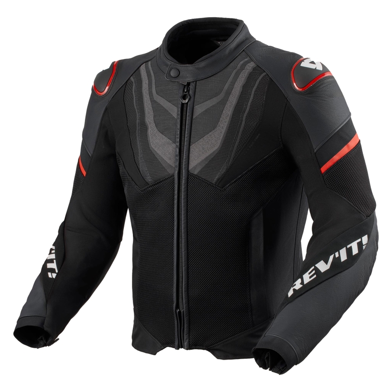 Giacca da moto Revit Mantis 3 H2O nero-rosso