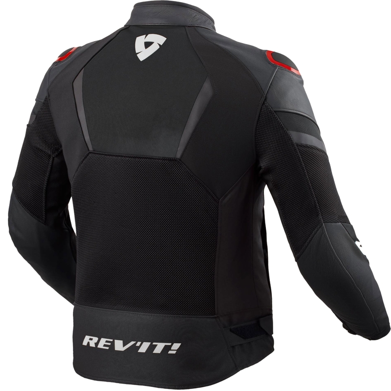 Giacca da moto Revit Mantis 3 H2O nero-rosso