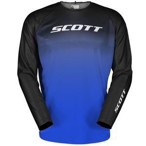 Maglia da motocross SCOTT EVO Swap nera-blu