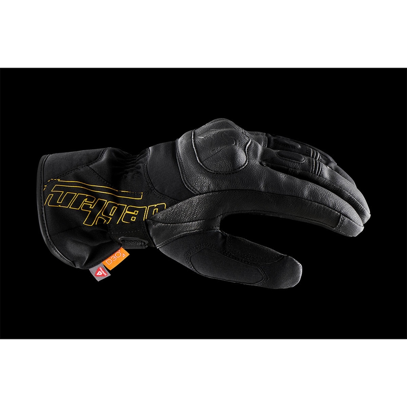 Guanti da moto da donna Furygan Oslo D3O® PrimaLoft® Lady nero-oro
