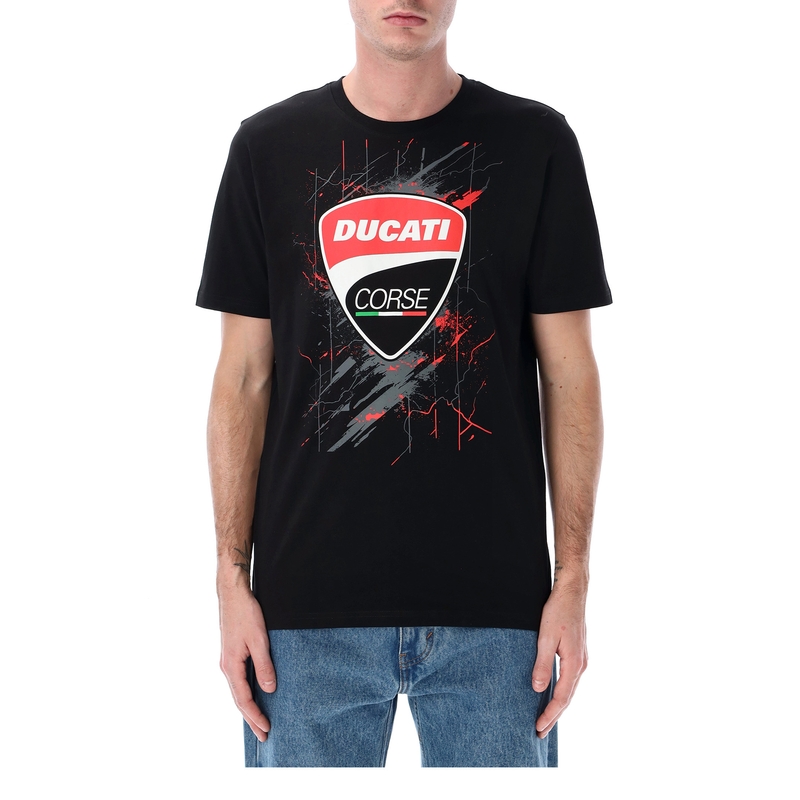 T-shirt Ducati Scratched Texture nera