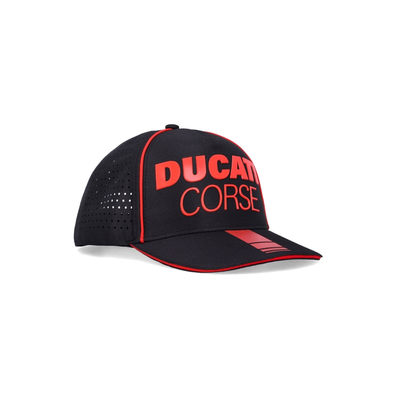 Cappellino Ducati Laser Performance Midvisor nero-rosso