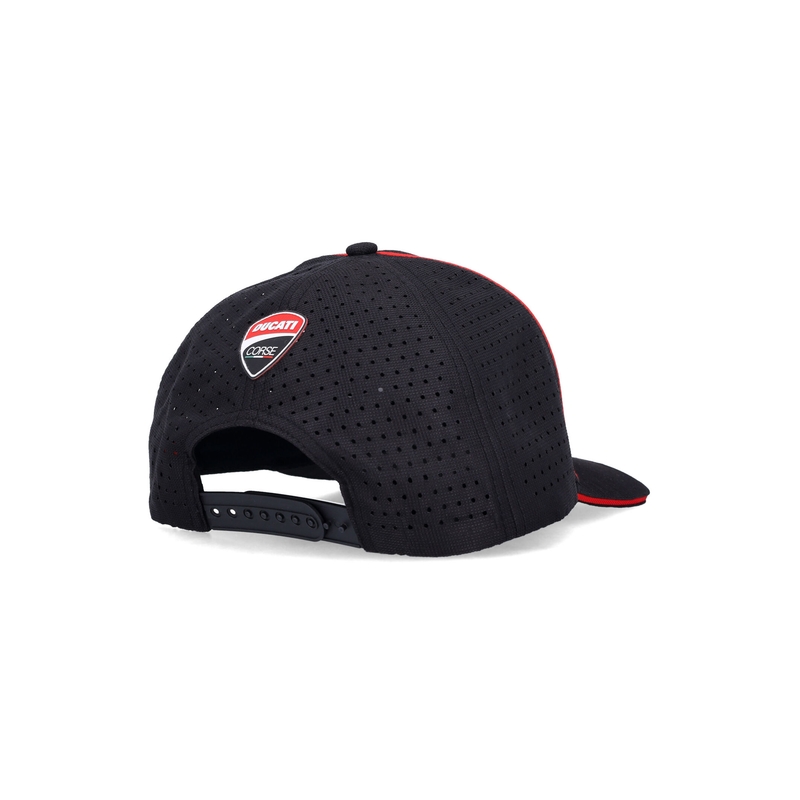 Cappellino Ducati Laser Performance Midvisor nero-rosso