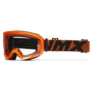 Occhiali da moto iMX Endurance Flip arancioni con plexiglass trasparente