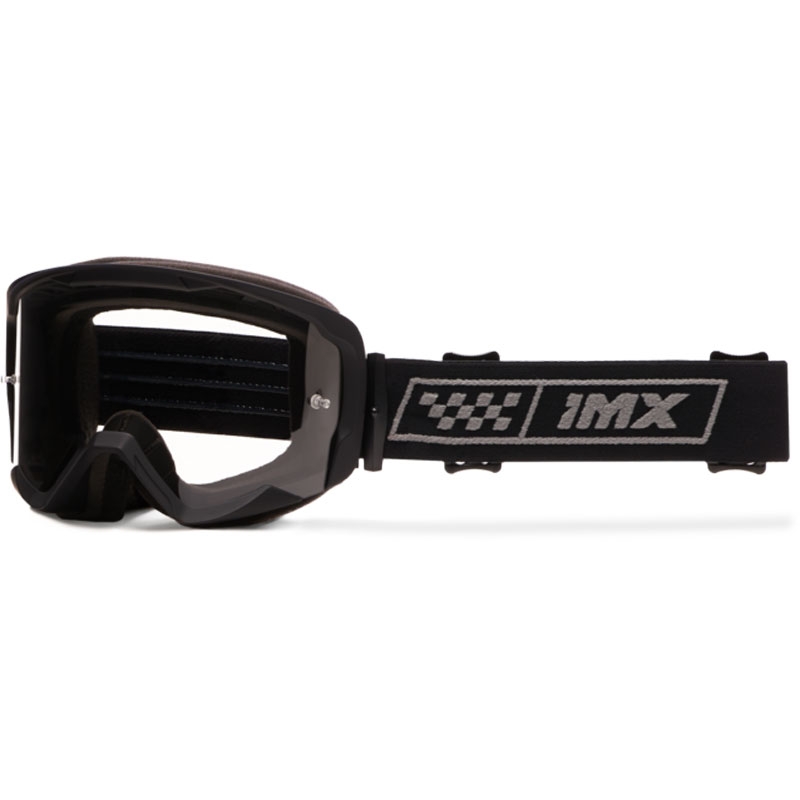Occhiali da moto iMX Endurance Race neri-grigi con plexiglass fumé