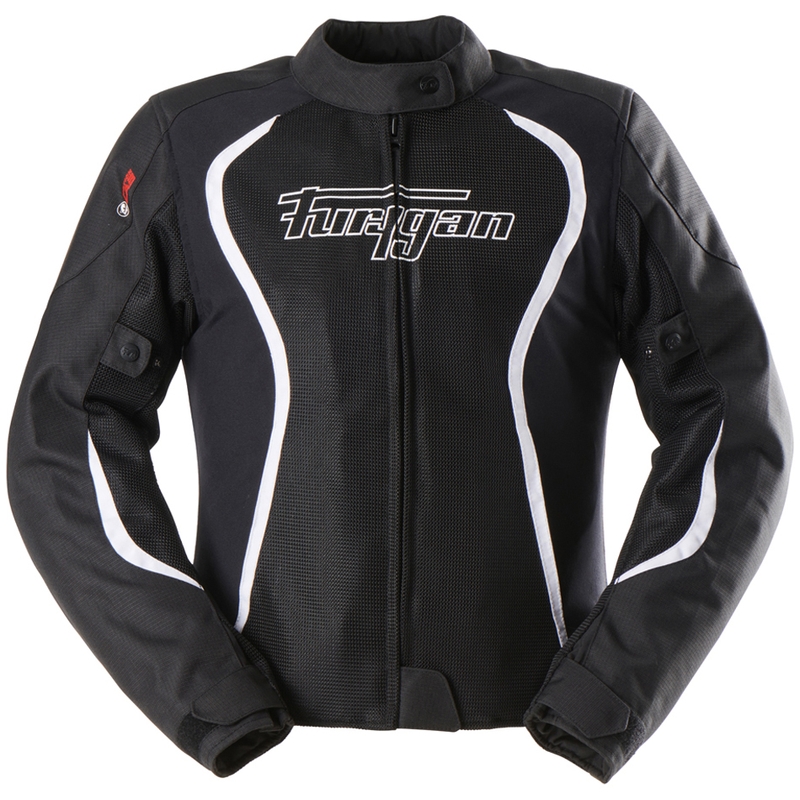 Giacca da motociclista da donna Furygan Odessa Vented 3 in 1 nera-bianca