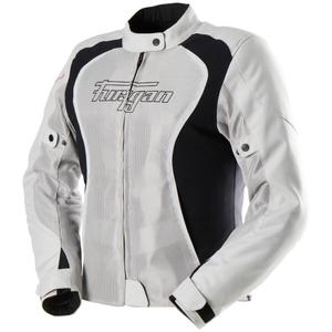 Giacca da motociclista da donna Furygan Odessa Vented 3 in 1 beige-nero