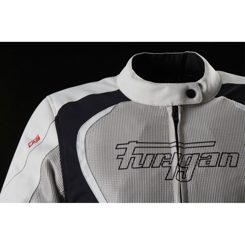 Giacca da motociclista da donna Furygan Odessa Vented 3 in 1 beige-nero