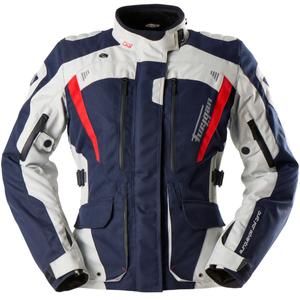 Giacca da motociclista da donna Furygan Apalaches Lady Evo blu-beige-rosso
