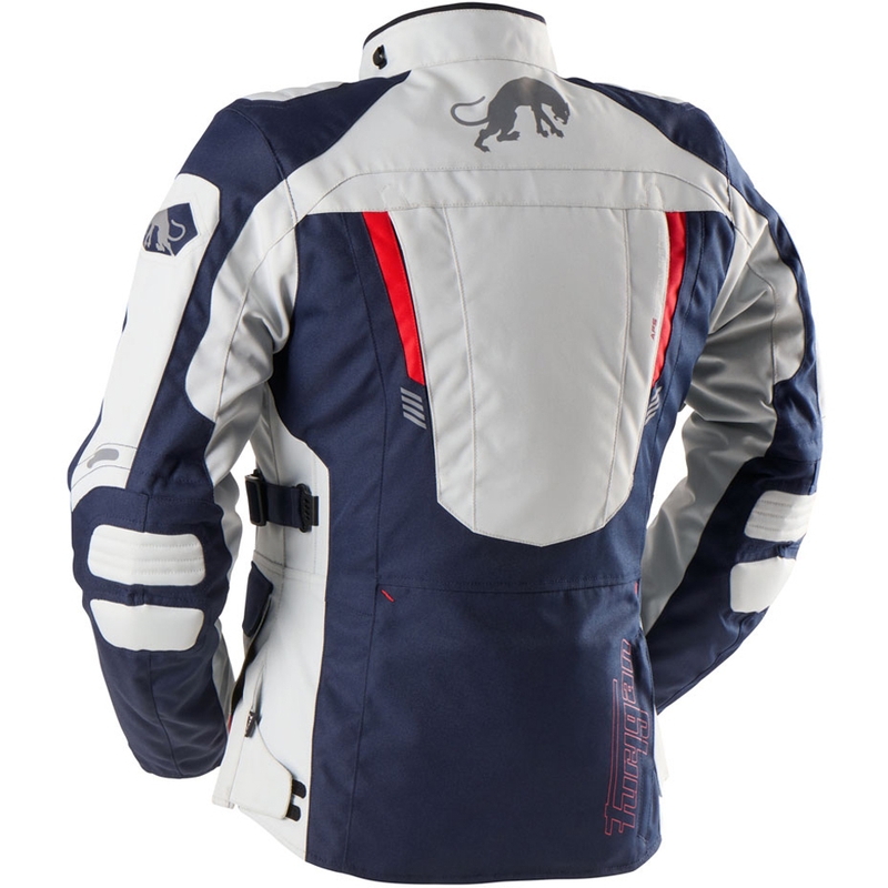 Giacca da motociclista da donna Furygan Apalaches Lady Evo blu-beige-rosso