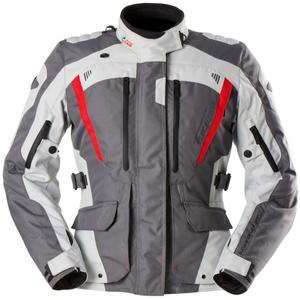 Giacca da moto da donna Furygan Apalaches Lady Evo grigio-beige-rosso