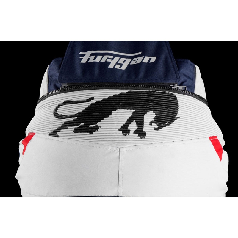 Pantaloni da motociclista Furygan Killington blu-beige-rosso