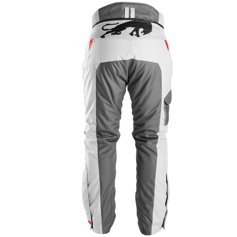 Pantaloni da motociclista Furygan Killington grigio-beige-rosso