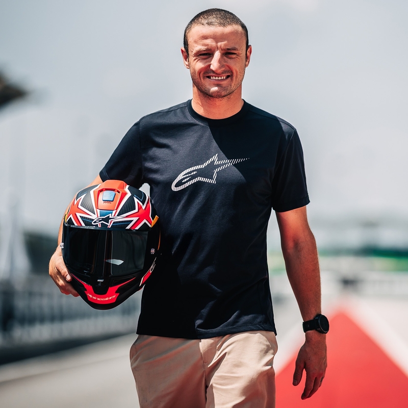Casco integrale da moto Alpinestars Supertech R10 Limited Edition Jack Miller Carbonio opaco Rosso-Blu-Giallo-Bianco