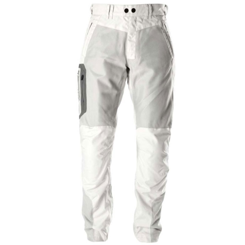 Pantaloni da motociclista Furygan Ciaran beige-grigio