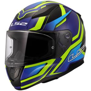 Casco integrale da moto LS2 FF353 Rapid II Flitz giallo fluo-blu