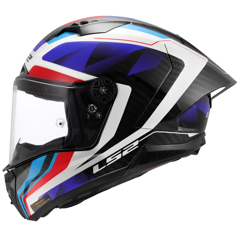 Casco integrale da moto LS2 FF805 Thunder C GP Aero Raute blu-rosso