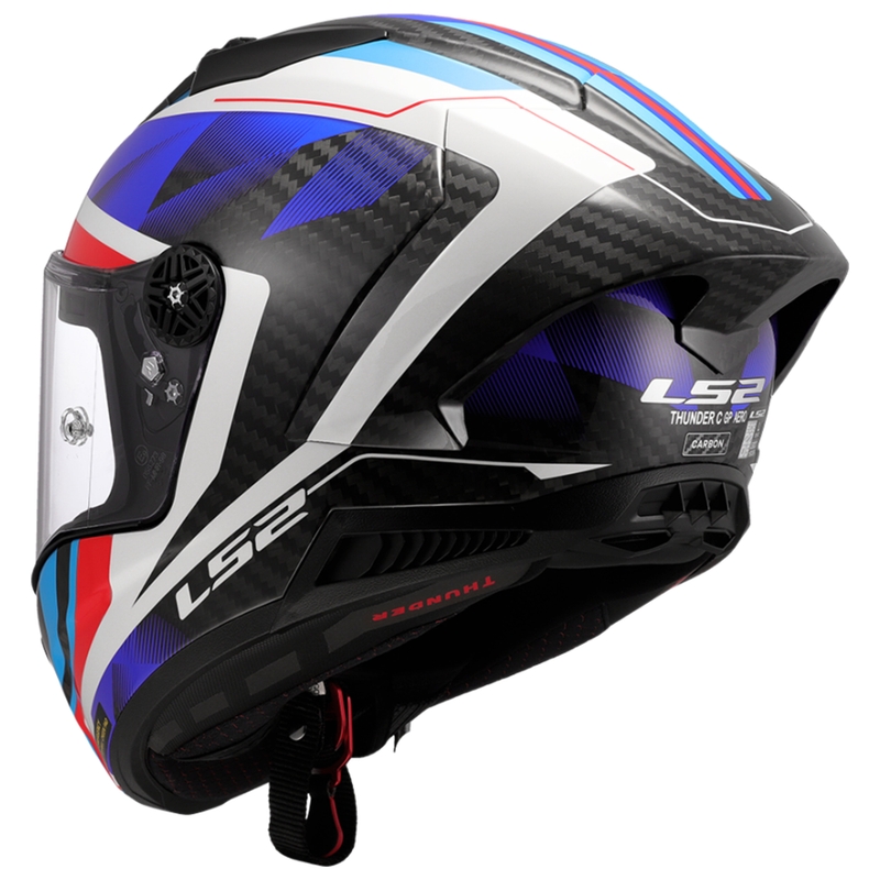 Casco integrale da moto LS2 FF805 Thunder C GP Aero Raute blu-rosso