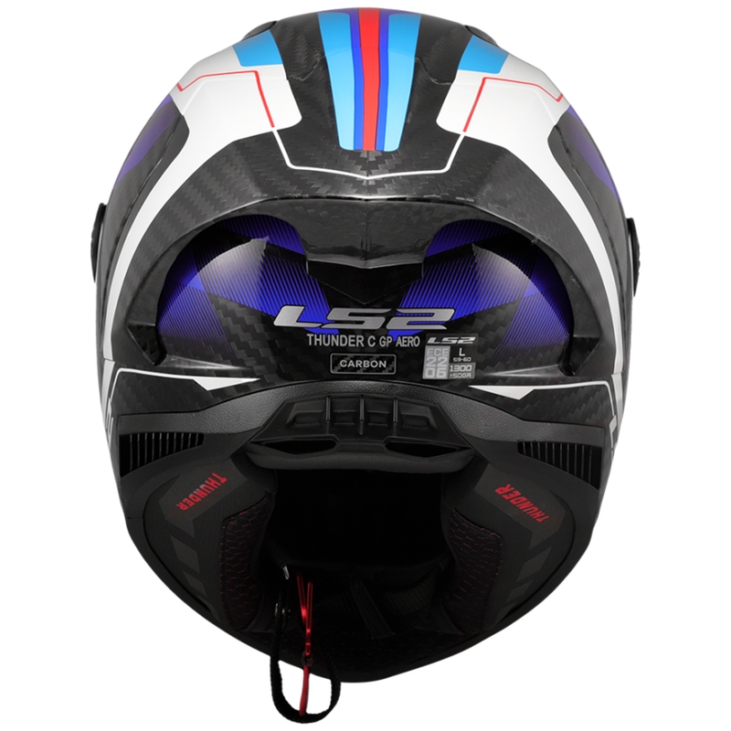 Casco integrale da moto LS2 FF805 Thunder C GP Aero Raute blu-rosso