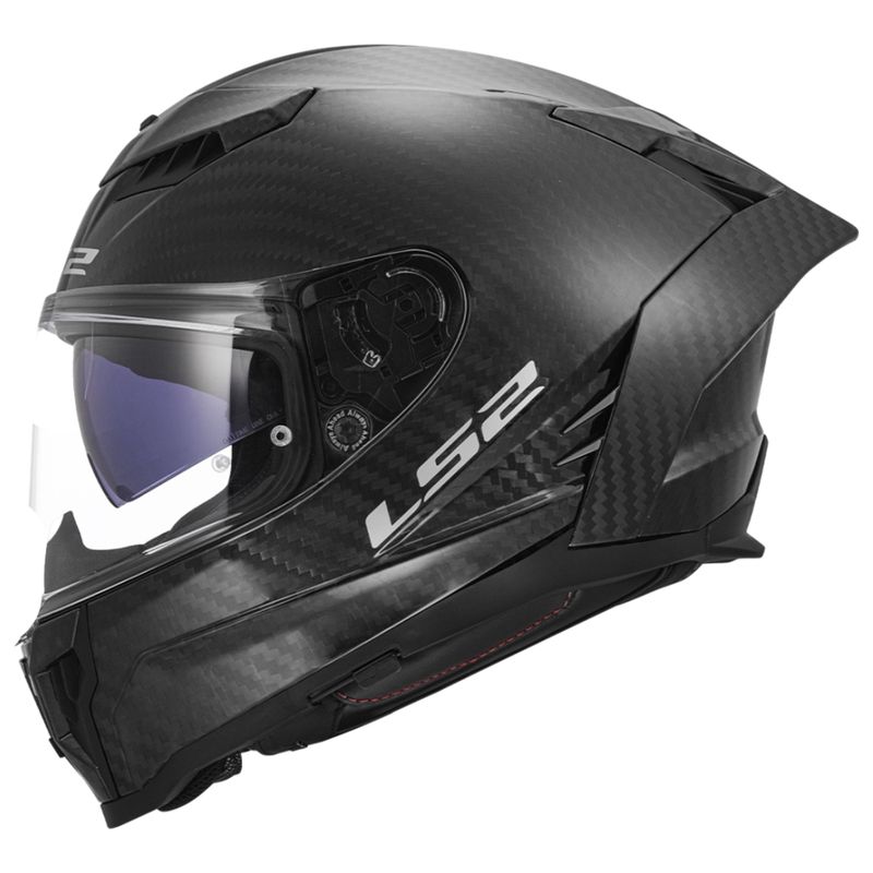 Casco integrale da moto LS2 FF807 Dragon Carbon nero opaco
