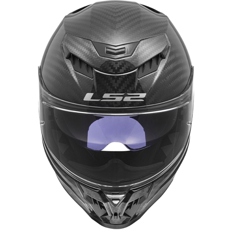 Casco integrale da moto LS2 FF807 Dragon Carbon nero opaco