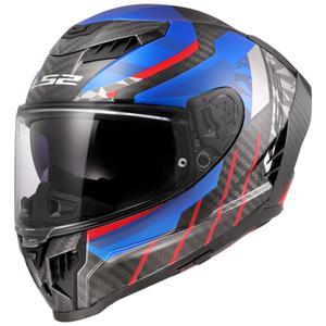 Casco integrale da moto LS2 FF807 Dragon Trax blu-rosso
