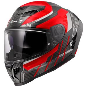 Casco integrale da moto LS2 FF807 Dragon Trax rosso