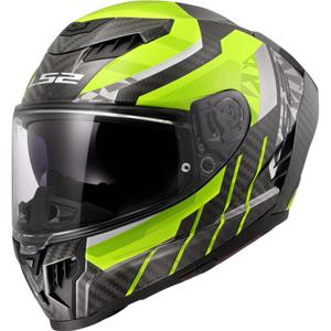 Casco integrale da moto LS2 FF807 Dragon Trax giallo fluo