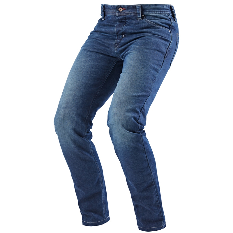 Jeans da moto Furygan D12 X Kevlar® a gamba dritta, blu