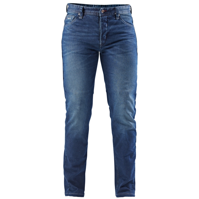 Jeans da moto Furygan D12 X Kevlar® a gamba dritta, blu