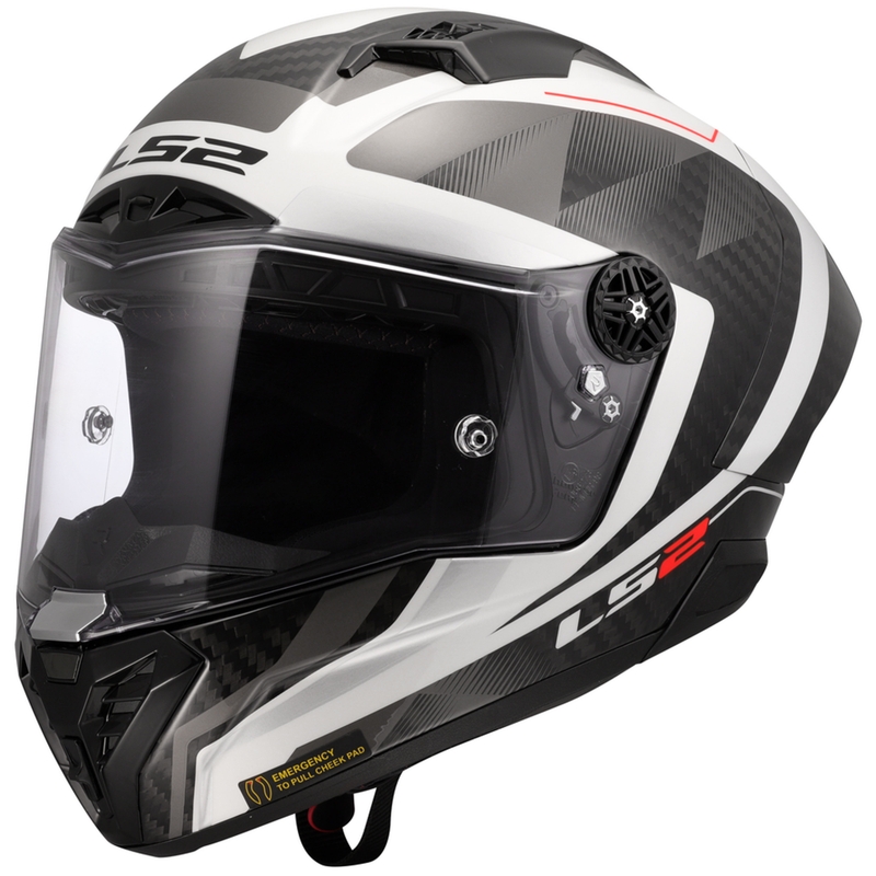 Casco integrale da moto LS2 FF805 Thunder C GP Aero Raute bianco-grigio