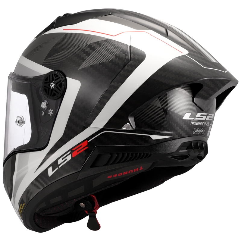 Casco integrale da moto LS2 FF805 Thunder C GP Aero Raute bianco-grigio