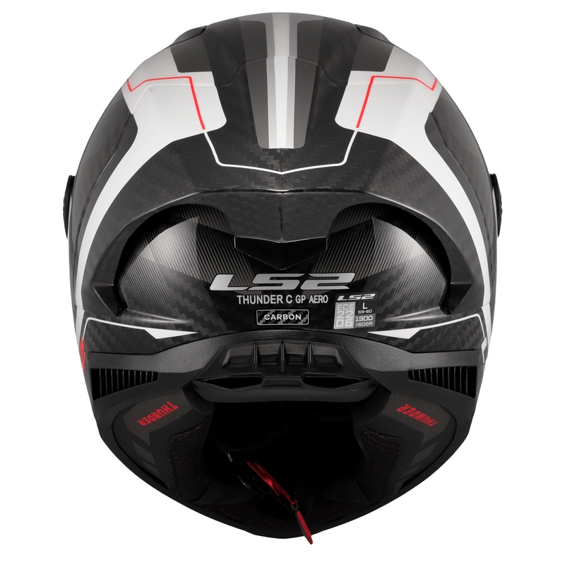 Casco integrale da moto LS2 FF805 Thunder C GP Aero Raute bianco-grigio